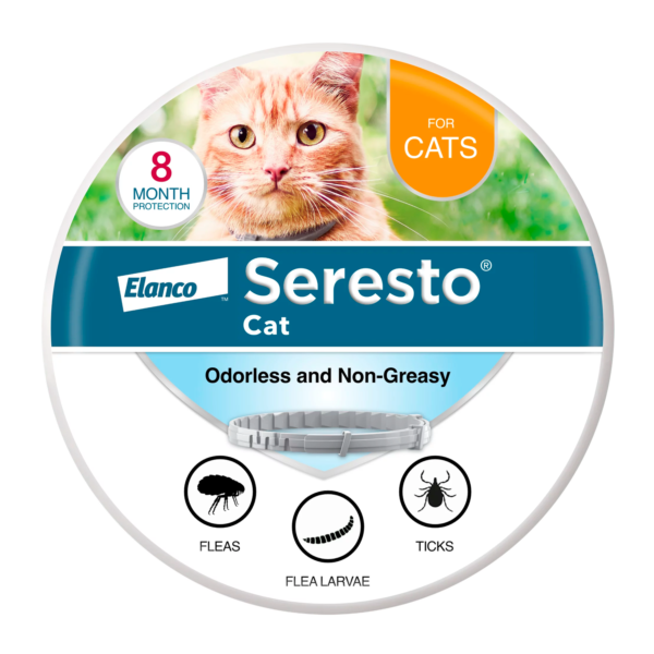 Seresto Cat Vet-Recommended Flea & Tick Prevention 8 Month Collar for Cats